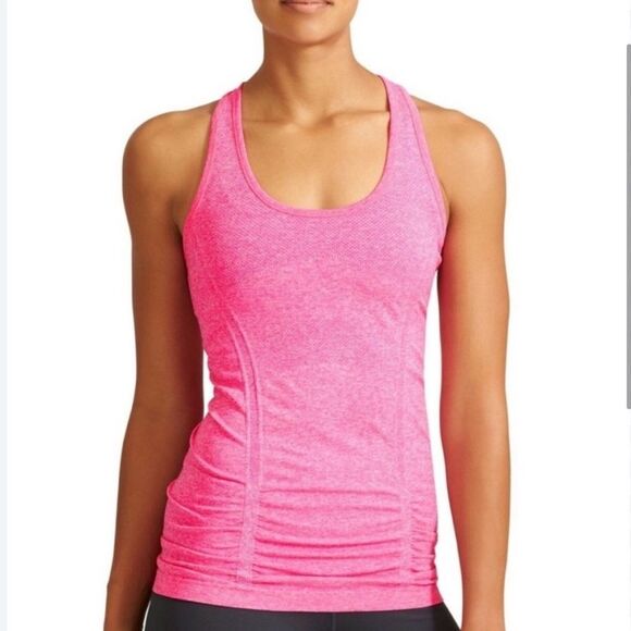 Athleta Fastest Track Seamless Short Sleeve Tee Light Hot Pink - Picture 1 of 8